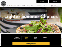 Tablet Screenshot of pizzaexpress.com