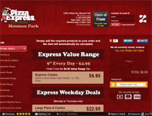 Tablet Screenshot of mosmanpark.pizzaexpress.com.au